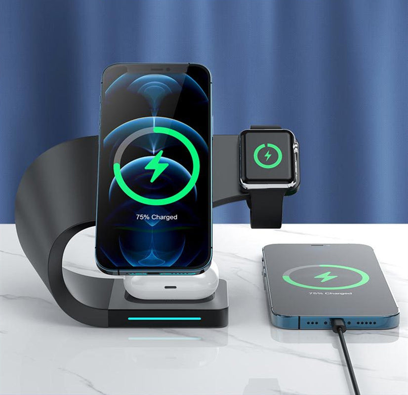 Multi-Function Charging Stand Magnetic Wireless Charging 15W Fast Charging