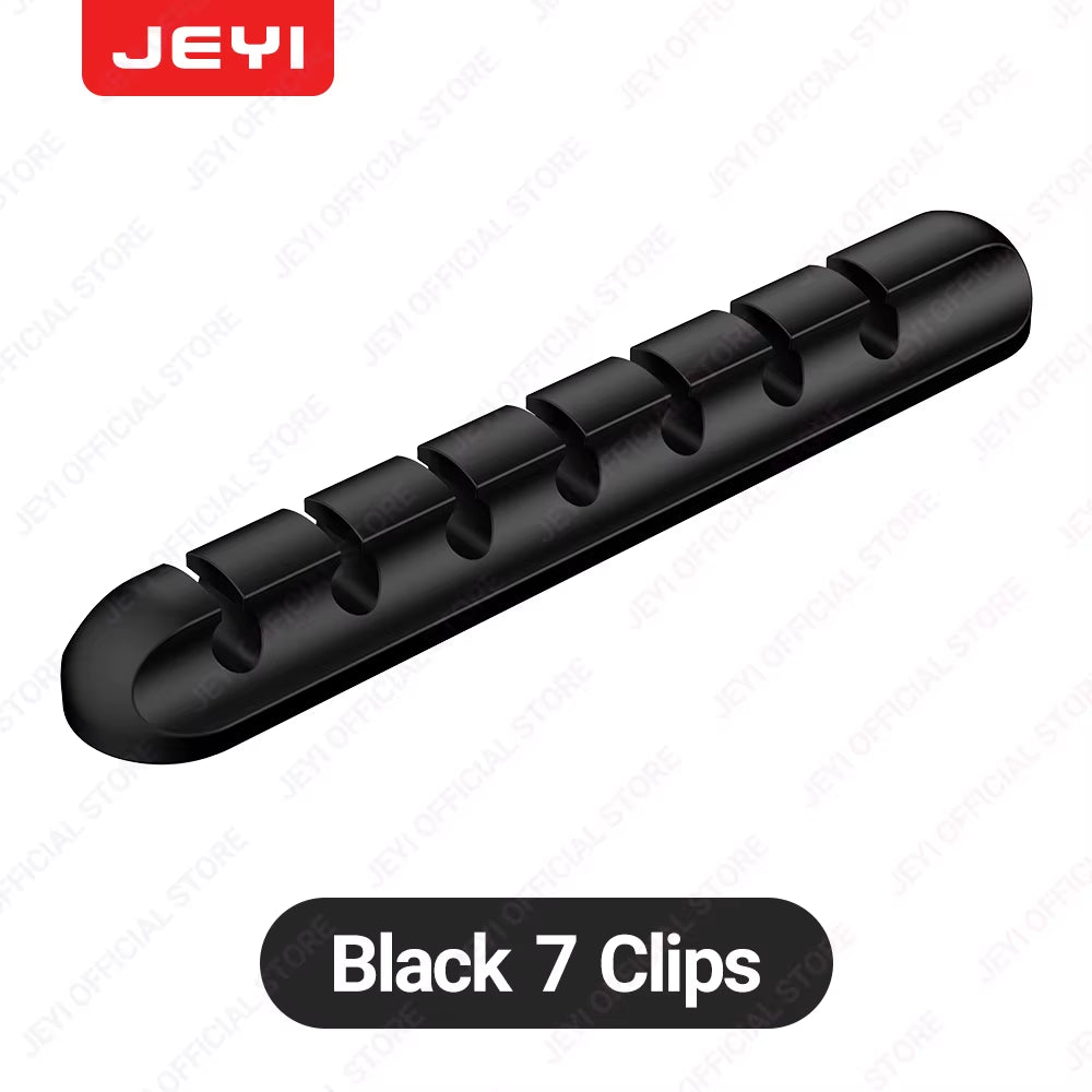 Adhesive Cable Holder Clips Cord Management Wire Organizer for Desktop USB Charging Cable Nightstand Power Cord Mouse Cable