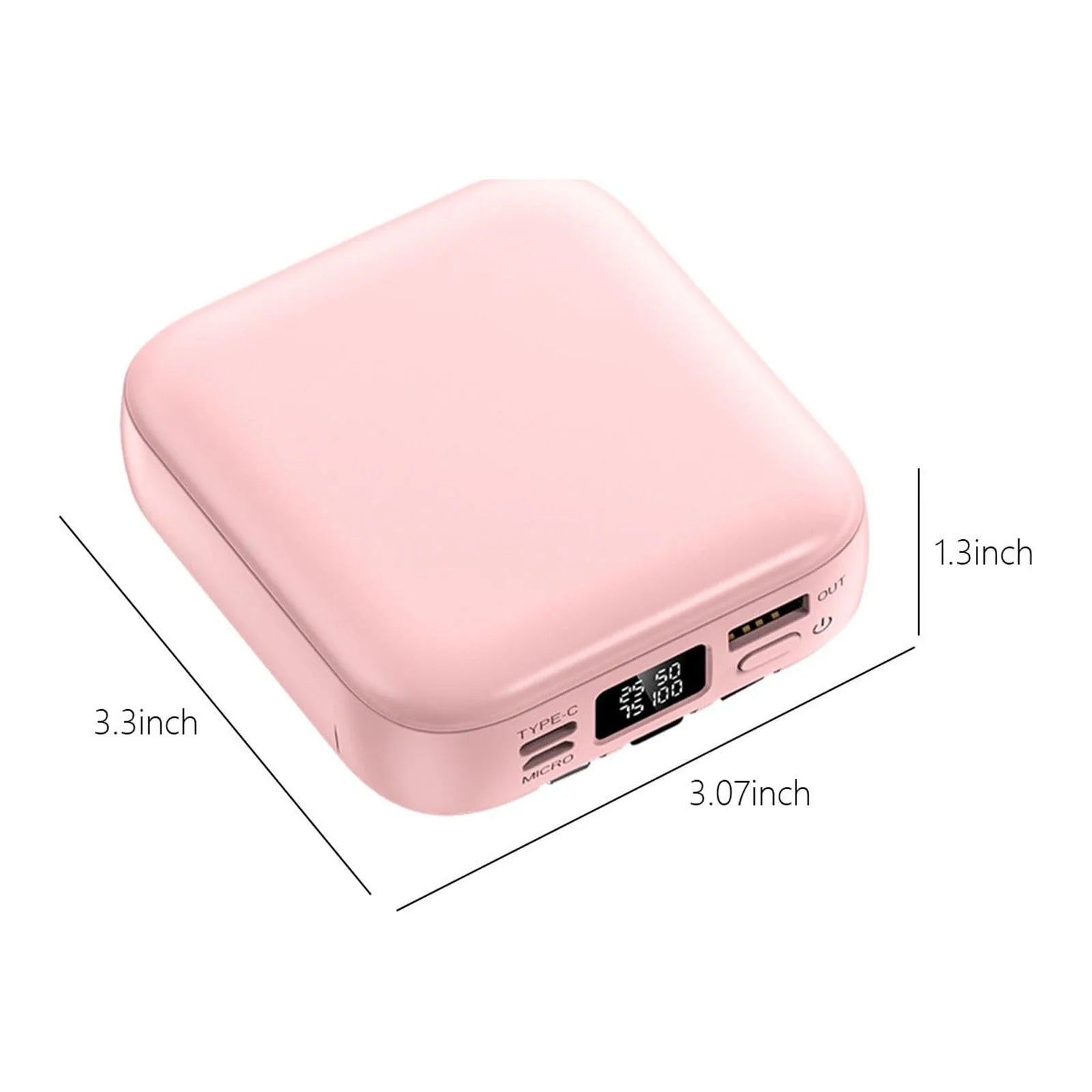 Portable Charger with Built in Cables,10000Mah Mini Power Bank,3 Output 2 Input External Battery Pack Phone Charger Smart Devices and Cell Phone20% off Power Bank Fast Charging