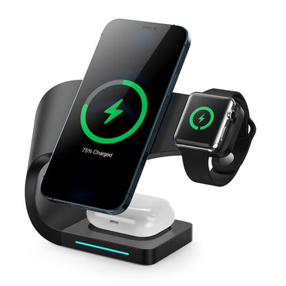 Multi-Function Charging Stand Magnetic Wireless Charging 15W Fast Charging