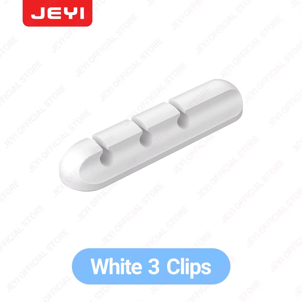 Adhesive Cable Holder Clips Cord Management Wire Organizer for Desktop USB Charging Cable Nightstand Power Cord Mouse Cable