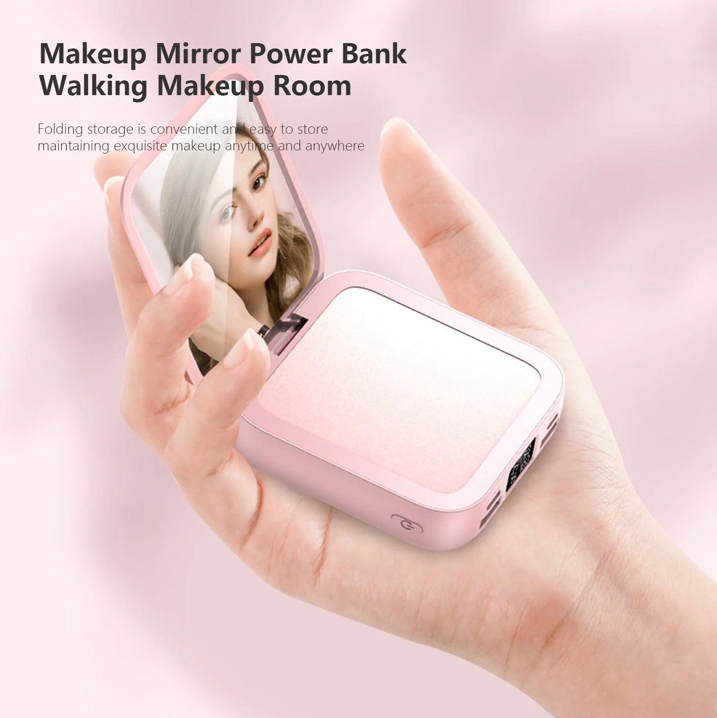 Portable Charger with Built in Cables,10000Mah Mini Power Bank,3 Output 2 Input External Battery Pack Phone Charger Smart Devices and Cell Phone20% off Power Bank Fast Charging