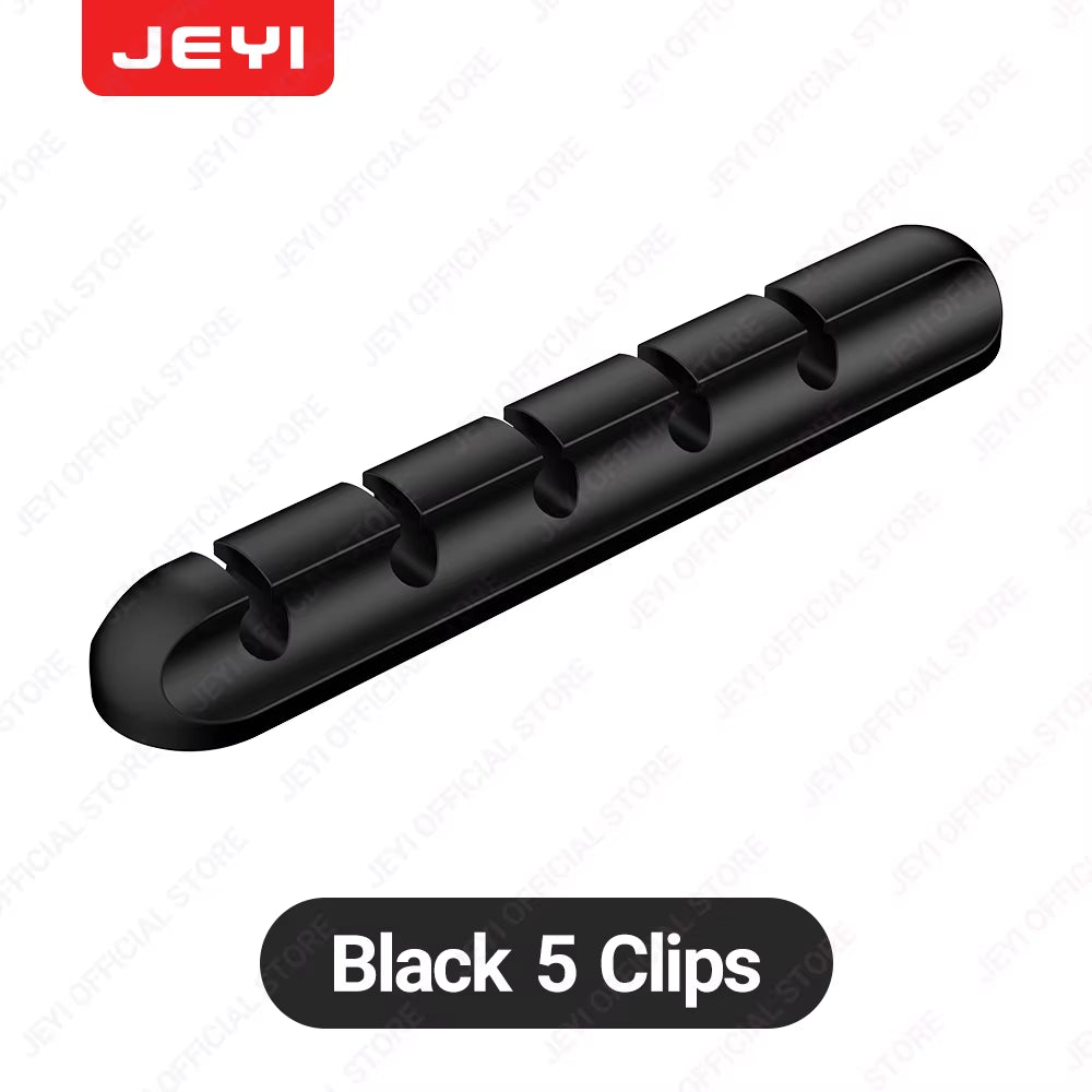 Adhesive Cable Holder Clips Cord Management Wire Organizer for Desktop USB Charging Cable Nightstand Power Cord Mouse Cable