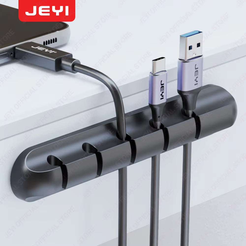 Adhesive Cable Holder Clips Cord Management Wire Organizer for Desktop USB Charging Cable Nightstand Power Cord Mouse Cable