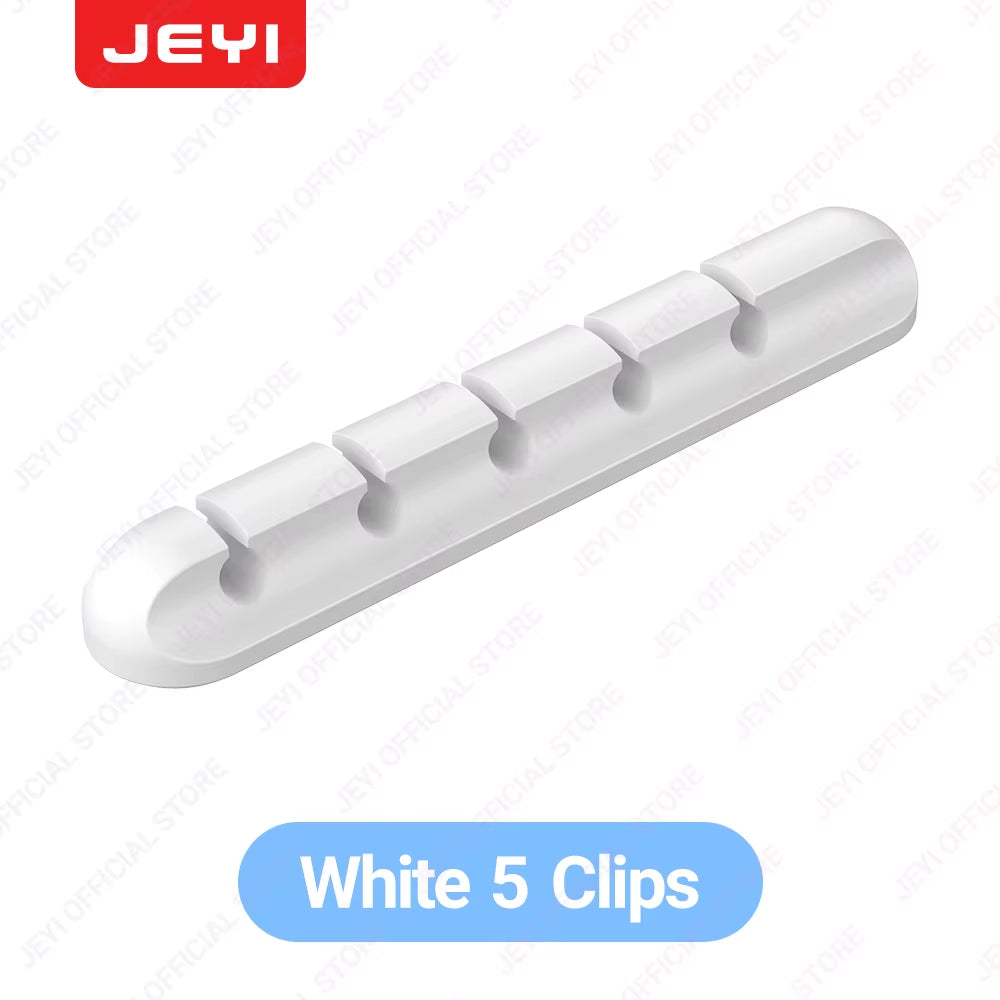Adhesive Cable Holder Clips Cord Management Wire Organizer for Desktop USB Charging Cable Nightstand Power Cord Mouse Cable