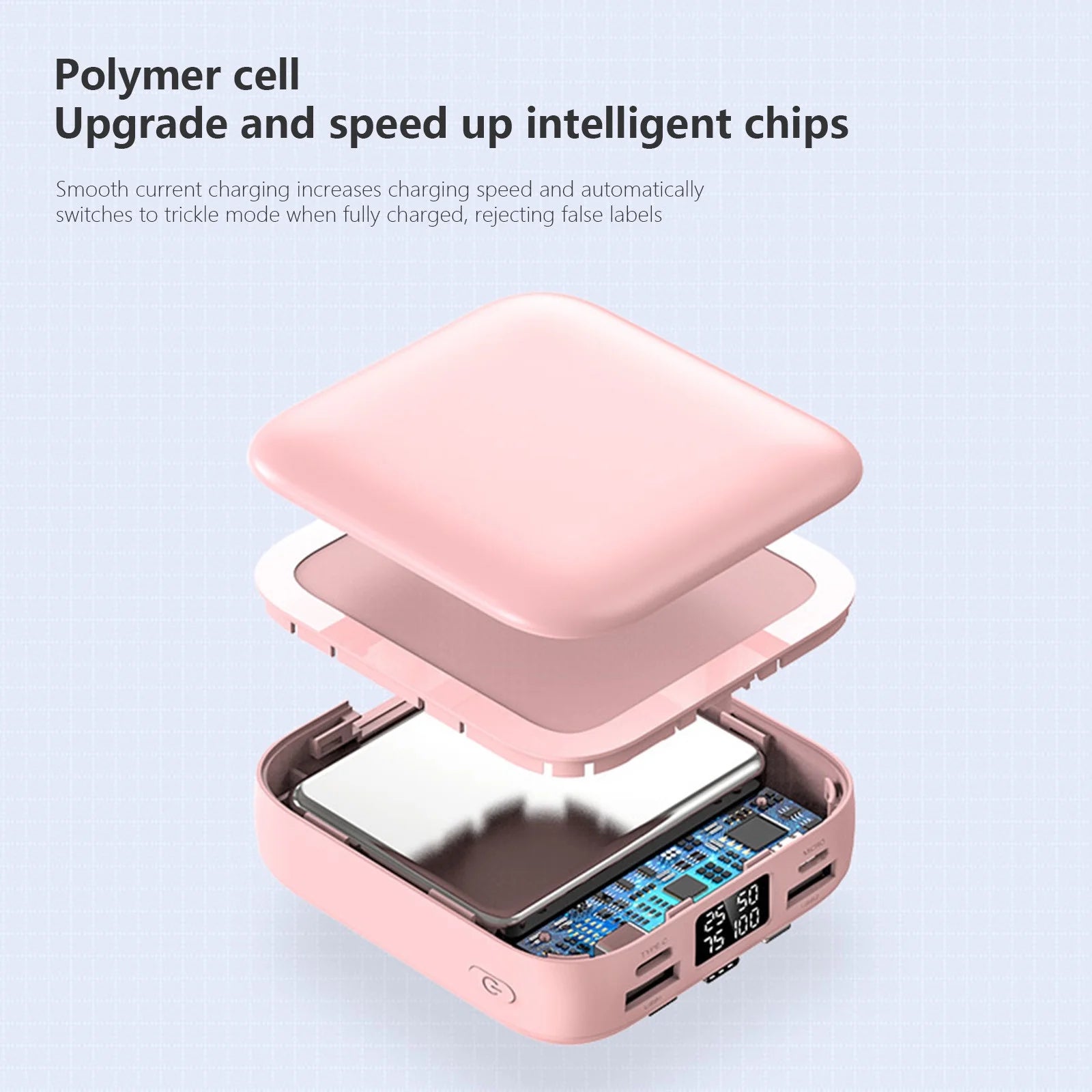 Portable Charger with Built in Cables,10000Mah Mini Power Bank,3 Output 2 Input External Battery Pack Phone Charger Smart Devices and Cell Phone20% off Power Bank Fast Charging