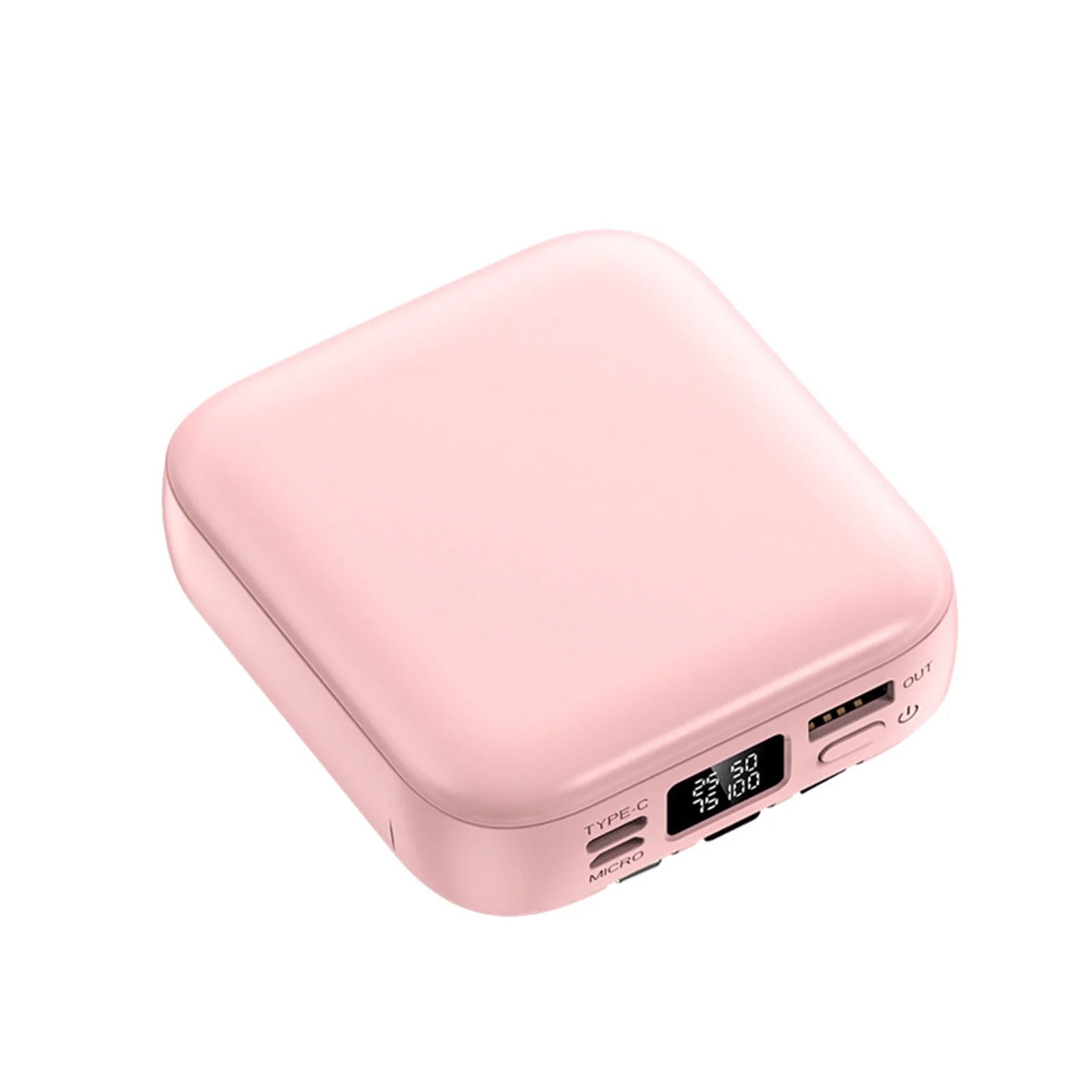 Portable Charger with Built in Cables,10000Mah Mini Power Bank,3 Output 2 Input External Battery Pack Phone Charger Smart Devices and Cell Phone20% off Power Bank Fast Charging